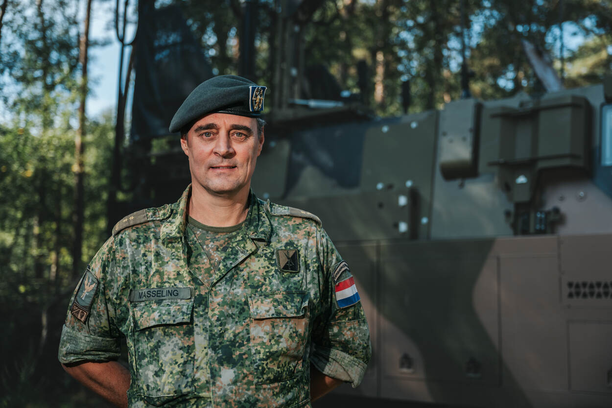 Portretfoto van luitenant-kolonel Masseling.