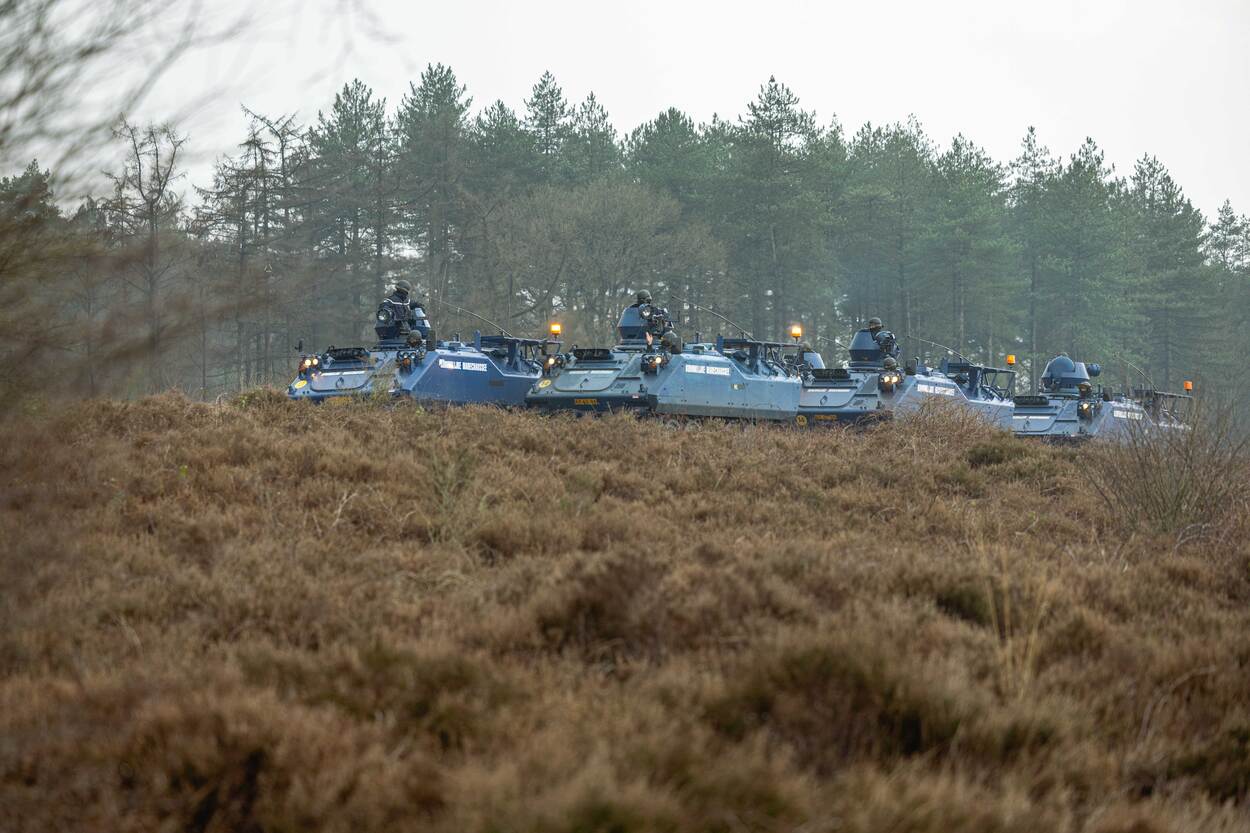 YPR’s van de KMar op De Vlasakkers.