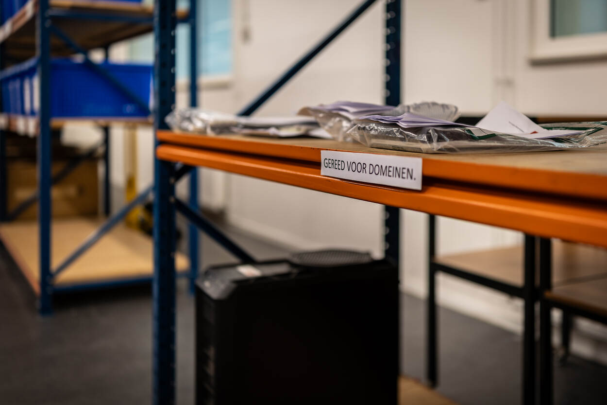 Schappen van de kluisruimtes