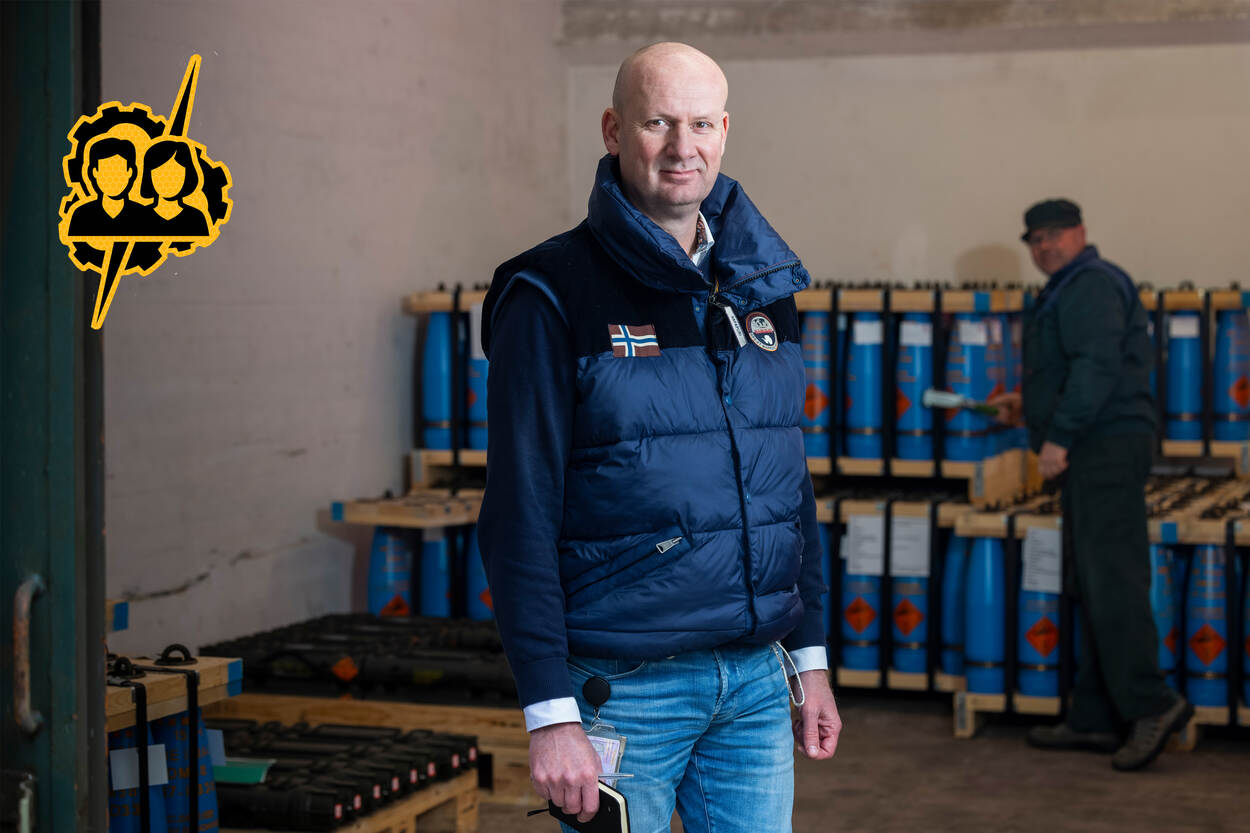 Portretfoto van Marco Goeree tijdens een controle.