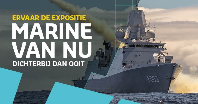 Poster van de tentoonstelling Marine van Nu.