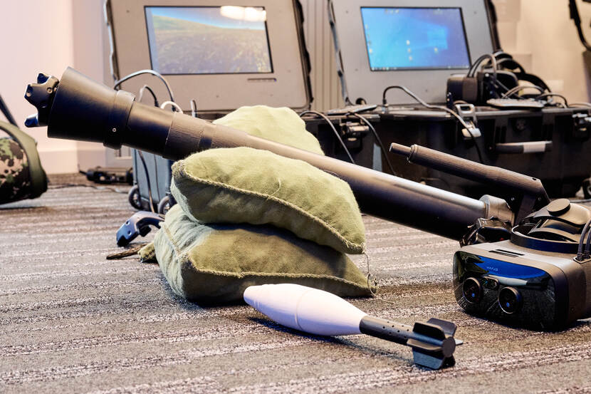 De 60mm mortiersimulator.