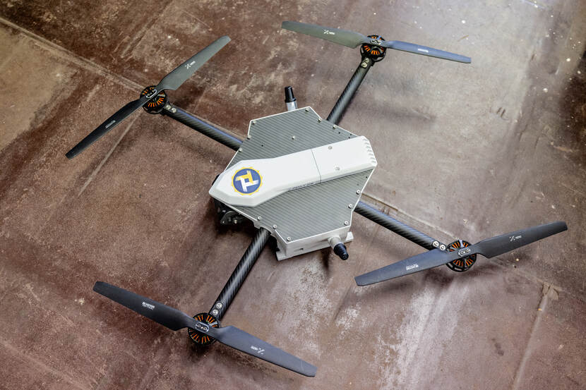 Een drone vanaf bovenaf.