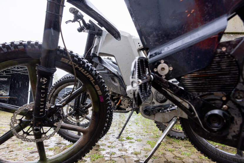 Een foto van de Trefecta, een soort fiets.