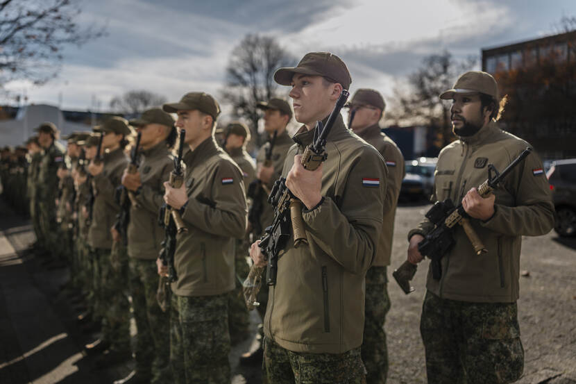 Deelnemers aan de Weerbaarheidstraining.