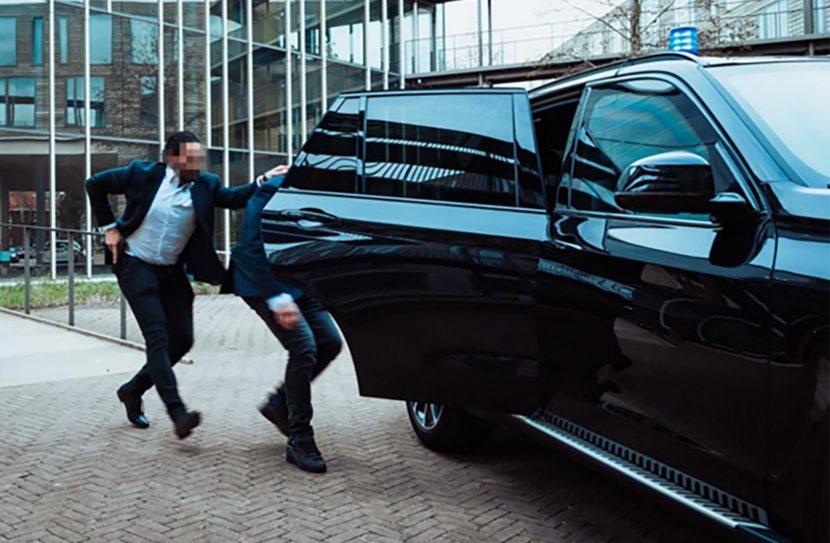 persoonsbeveiliger beveiligen een persoon