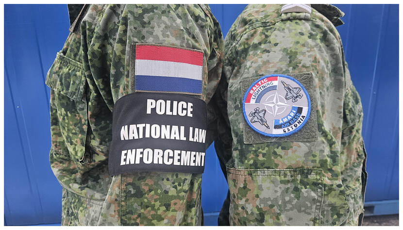 Band en patch van EAP Estland.