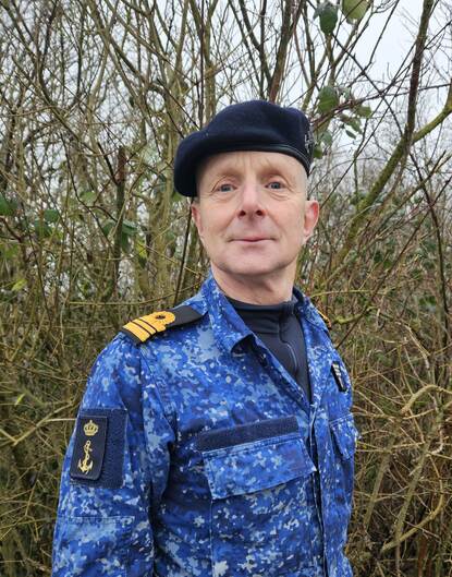 Portretfoto van luitenant-ter-zee der eerste klasse Erik Leibbrand