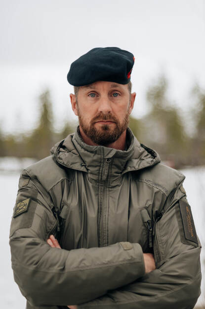 Kapitein der mariniers Rick.