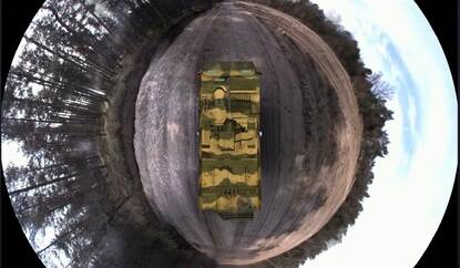 360 graden zicht door middel van meerdere camera’s.