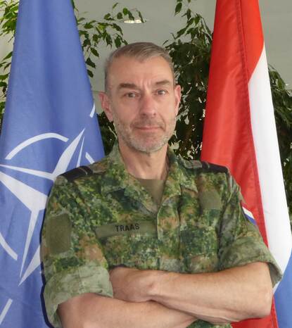 Portret generaal-majoor Denny Traas.