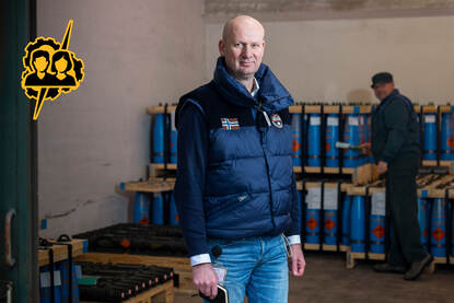 Portretfoto van Marco Goeree tijdens een controle.