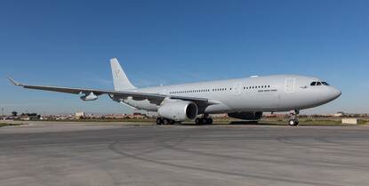 Airbus A330 aan de grond.